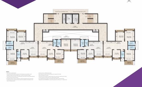  eminence Bhagwati Eminence Cluster Plan from 5th to 21th Floor