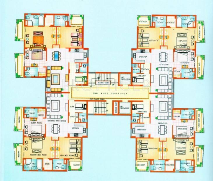 Images for Cluster Plan of Samar Ess Vee Apartments