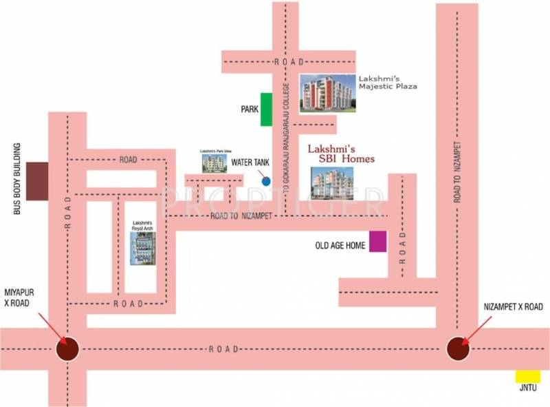 Images for Location Plan of Lakshmi Infratech SBI Homes