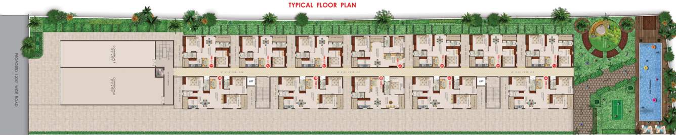  pr green view Images for Cluster Plan of SV Builders And Developers Hyderabad PR Green View