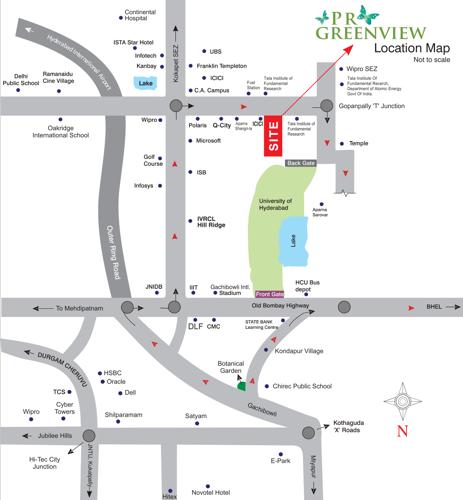  pr-green-view Images for Location Plan of SV Builders And Developers Hyderabad PR Green View
