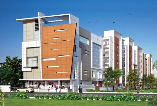  pr-green-view Images for Elevation of SV Builders And Developers Hyderabad PR Green View