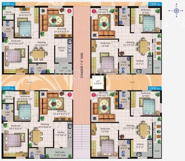 Images for Cluster Plan of Lakshmi Infratech Elegant