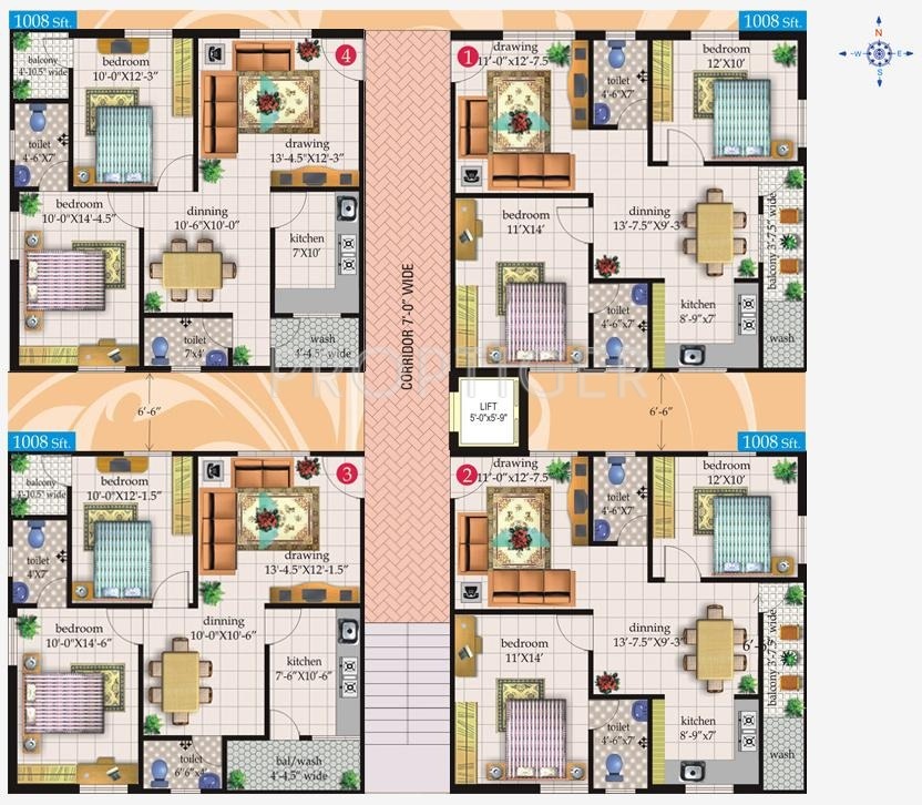 Images for Cluster Plan of Lakshmi Infratech Elegant