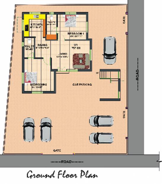 Images for Cluster Plan of Ganapathy Lakshmi Villa Appartment