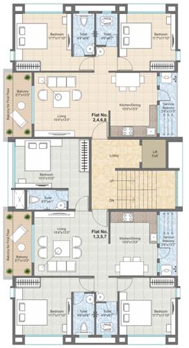 Images for Cluster Plan of Janaki Shree Navshya Ganpati Apartment