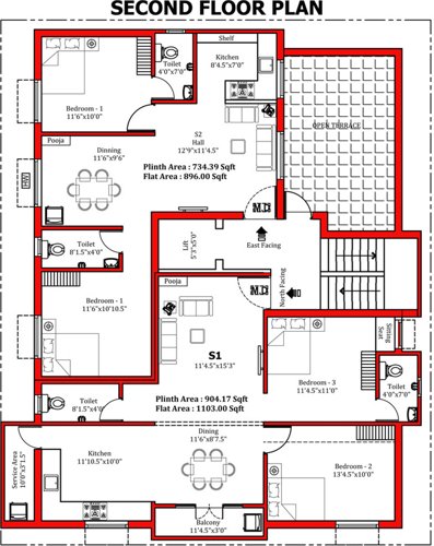 Images for Cluster Plan of JKB Royal Orchid
