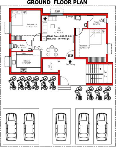 Images for Cluster Plan of JKB Royal Orchid