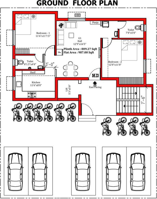 Images for Cluster Plan of JKB Royal Orchid