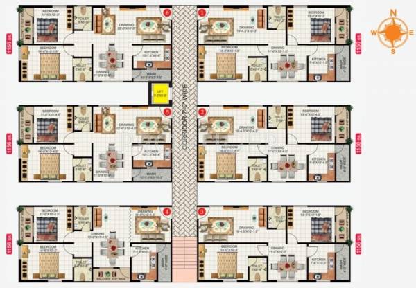  classic Single Block Cluster Plan