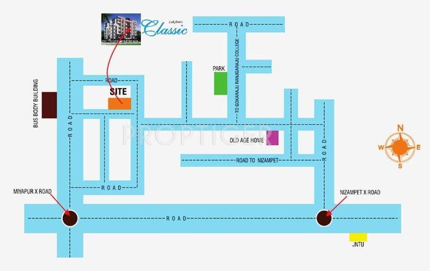  classic Images for Location Plan of Lakshmi Infratech Classic