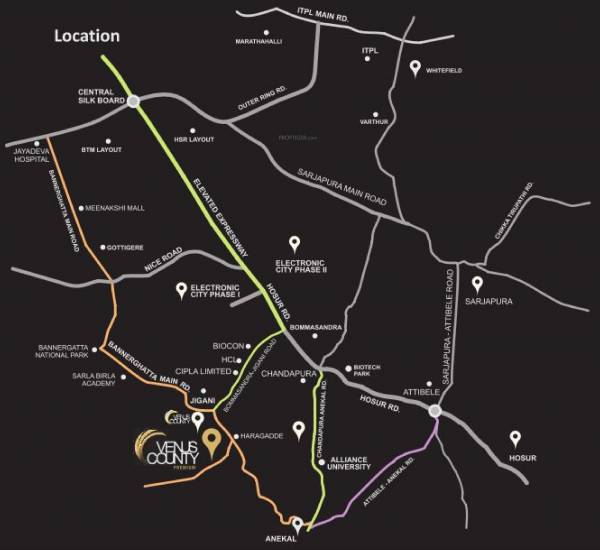 Images for Location Plan of Aashrithaa Venus County Premium