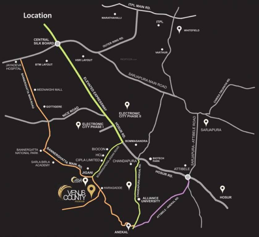 Images for Location Plan of Aashrithaa Venus County Premium