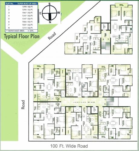 Images for Cluster Plan of Trimurty Trimurty Apartments