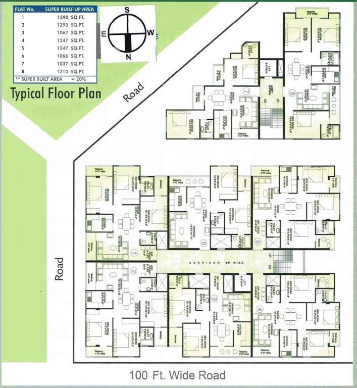 Images for Cluster Plan of Trimurty Trimurty Apartments