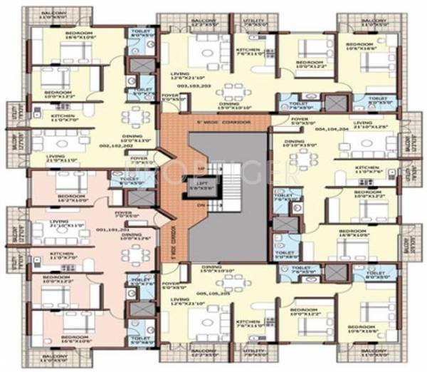 Images for Cluster Plan of MPCL Rukmini Terraces