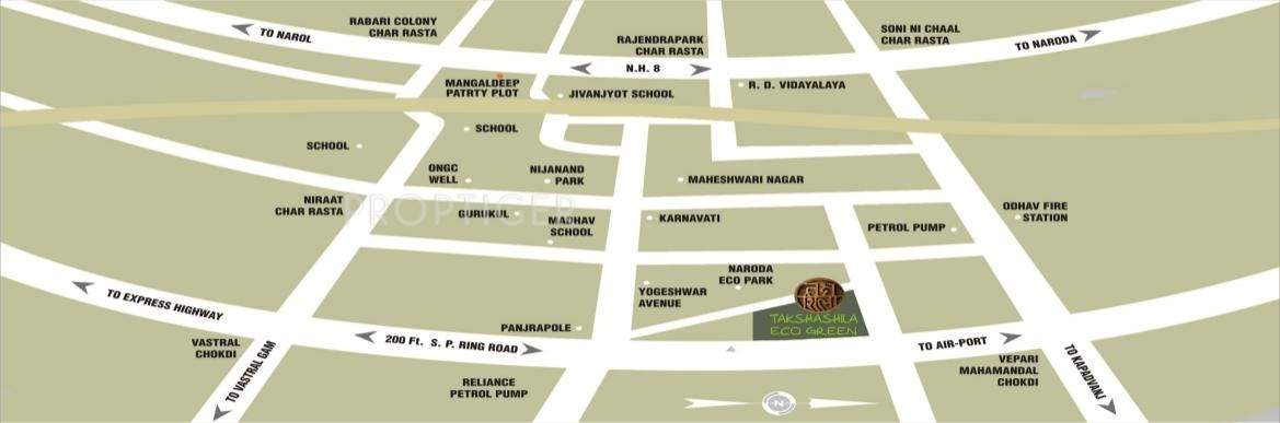 eco green Images for Location Plan of Takshashila Eco Green