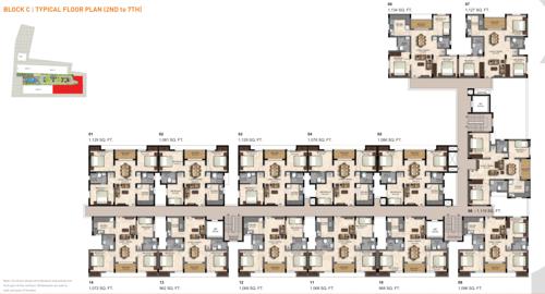 Block C Cluster Plan from 2nd to 7th Floor tcp-altura Block C Cluster Plan from 2nd to 7th Floor