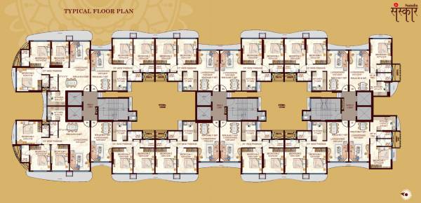  sanskar Sandu Sanskar Cluster Plan for Typical Floor