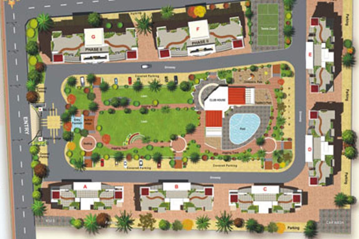  ambience Images for Layout Plan of Amar Builders Pune Ambience