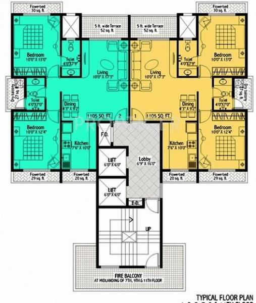  heights-ii Tower 1 Cluster Plan