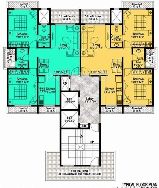  heights ii Tower 1 Cluster Plan