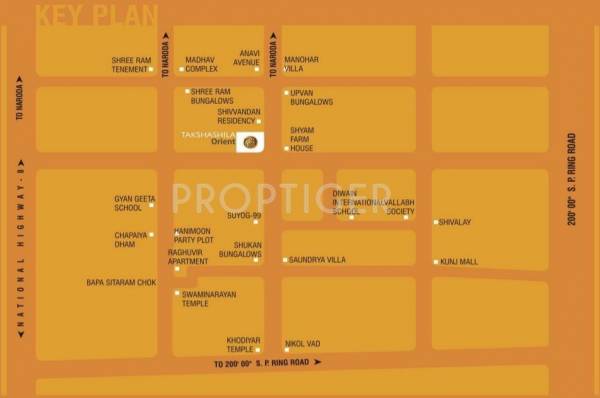 Takshashila Orient Location Plan