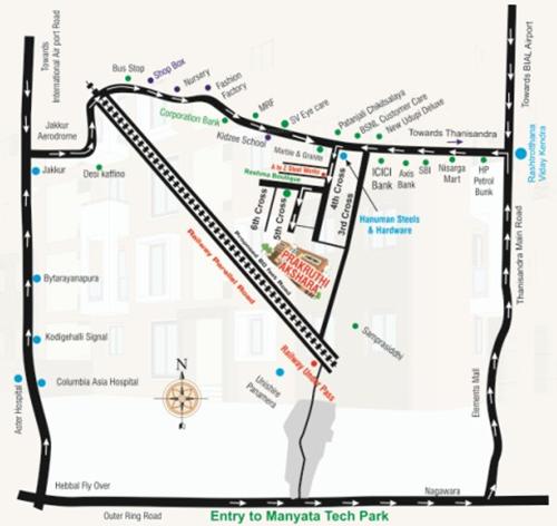  akshara Images for Location Plan of Prakruthi Akshara