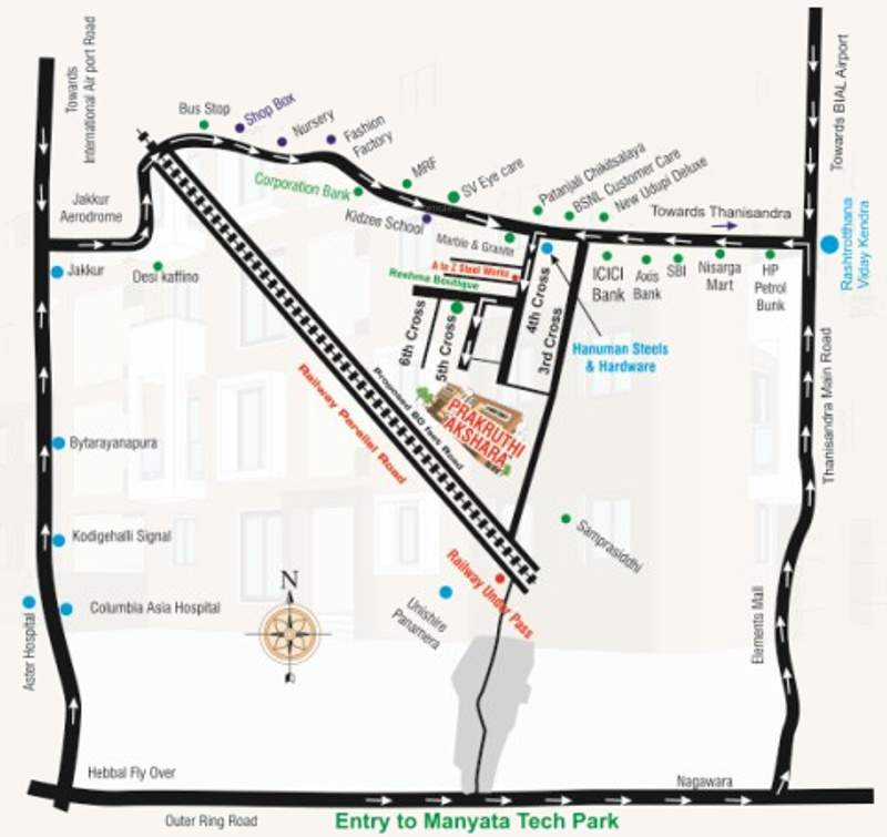  akshara Images for Location Plan of Prakruthi Akshara