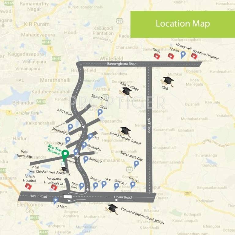 Ma Sarada Constructions Maa Tara Rathnam Location Plan