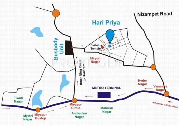 Hari Priya Builders Classic Apartment Location Plan