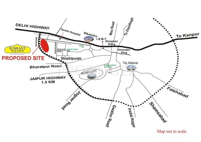 Images for Location Plan of Ansal Sushant Taj City