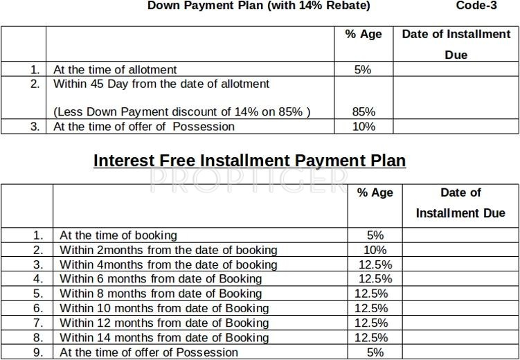 Images for Payment Plan of Ansal Sushant Taj City Payment Plan