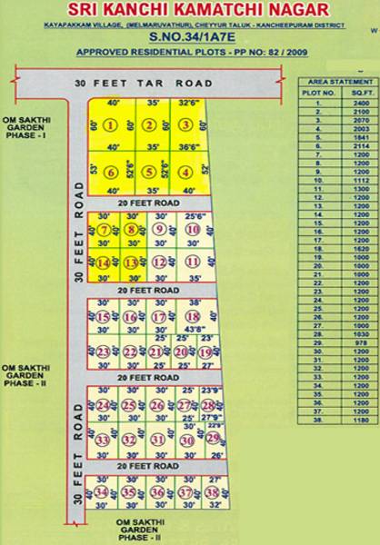 Images for Layout Plan of GV Sri Kanchi Kamatchi Nagar