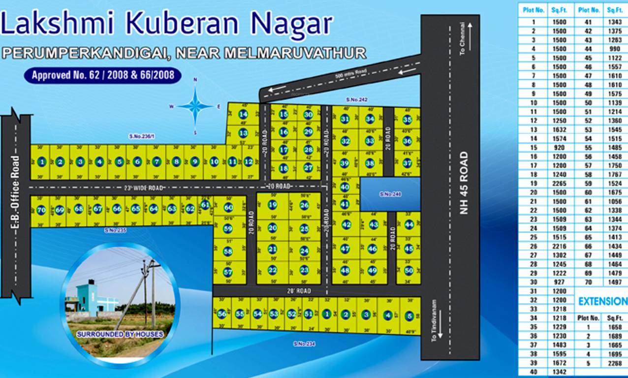 Images for Layout Plan of GV Lakshmi Kuberan Nagar