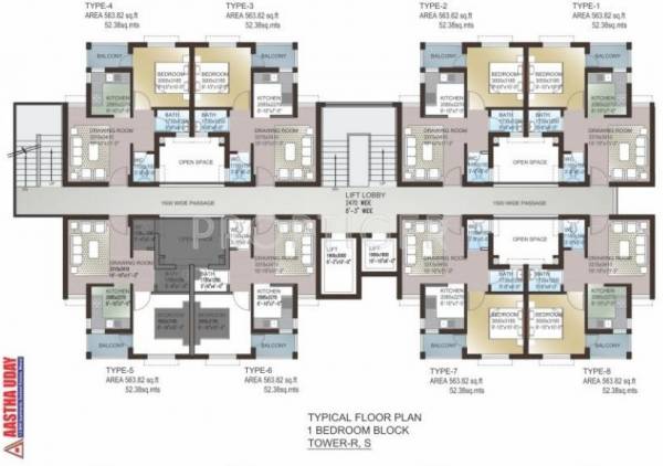  aastha-uday Tower G Cluster Plan