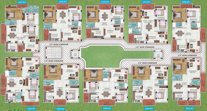 Images for Cluster Plan of Aishwarya Srujana Oaks