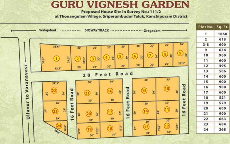 Images for Layout Plan of GV Guru Vignesh Garden
