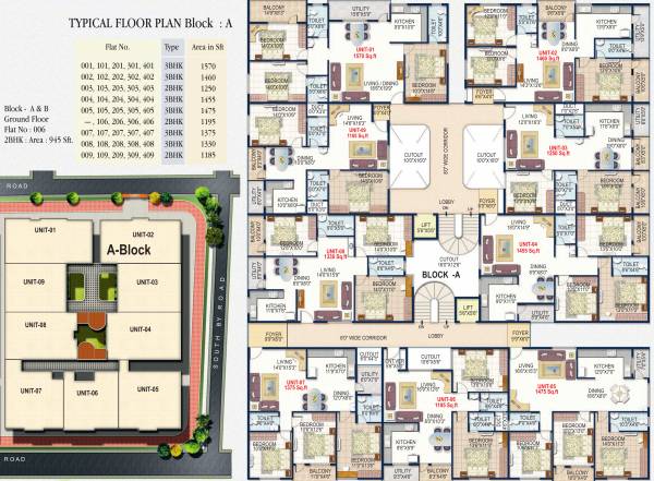 orchids Block A Cluster Plan