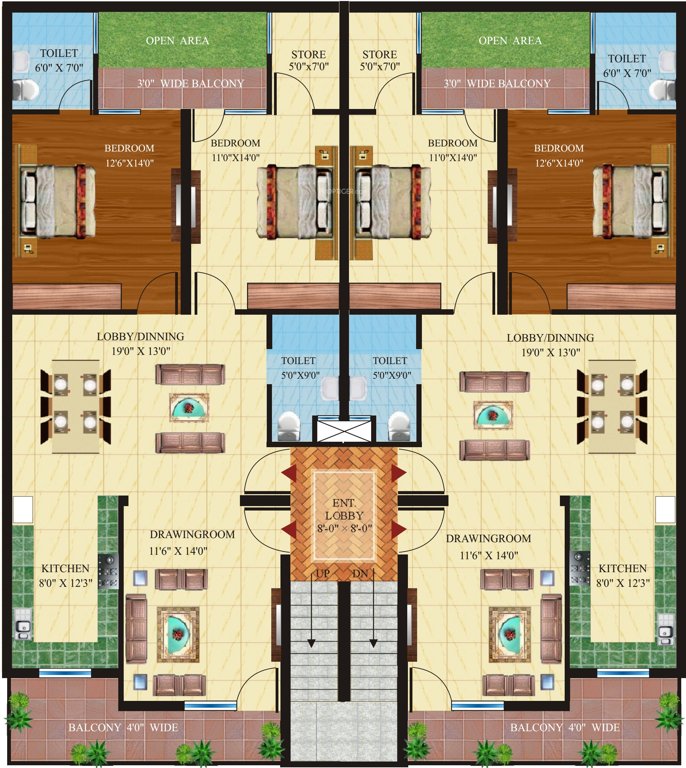 Images for Cluster Plan of Vaishno Associates Somdutt City Apartment