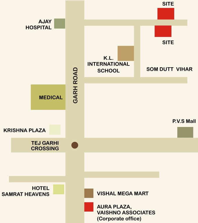 Images for Location Plan of Vaishno Associates Somdutt City Apartment