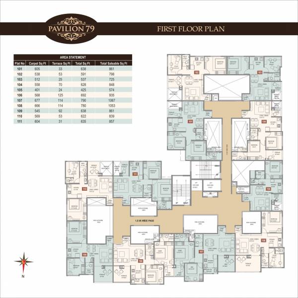 Images for Cluster Plan of  Pavilion 79