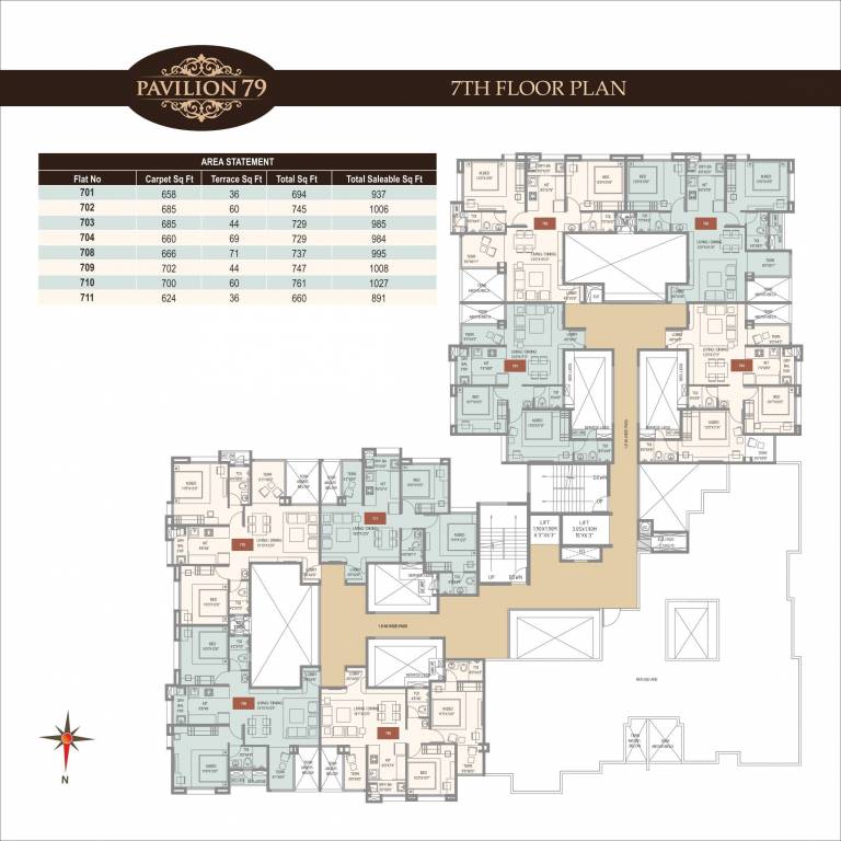 Images for Cluster Plan of  Pavilion 79