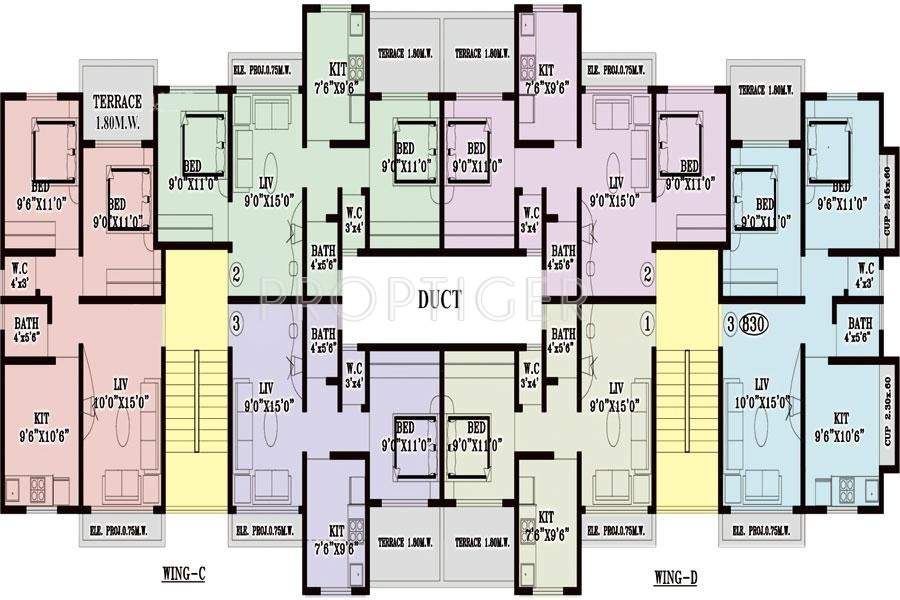  harmony Wing A Cluster Plan