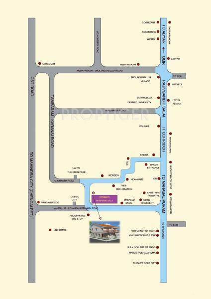 Gemma Habitats Whispering Villas Location Plan