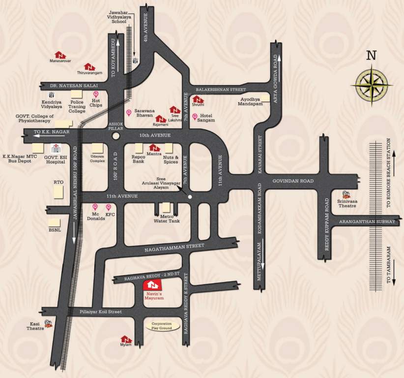  mayuram Images for Location Plan of Navin Mayuram