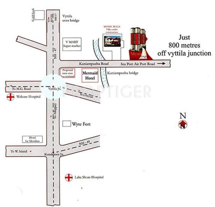Shwas Homes Mystic Heights Phase 1 Location Plan