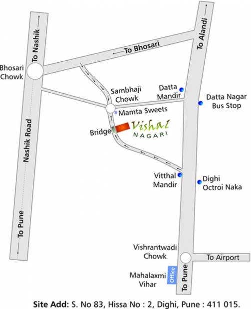  nagari Images for Location Plan of Vishal Group Nagari