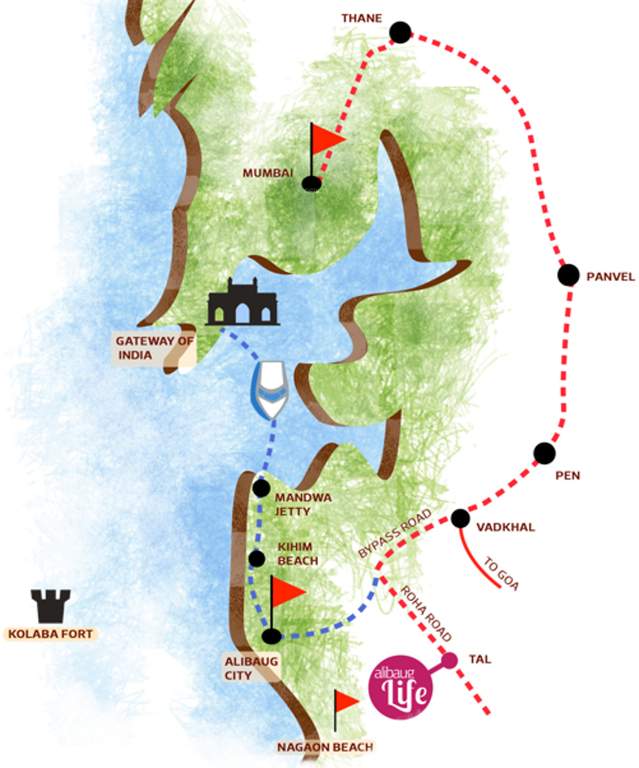  alibaug life Images for Location Plan of Wings Alibaug Life