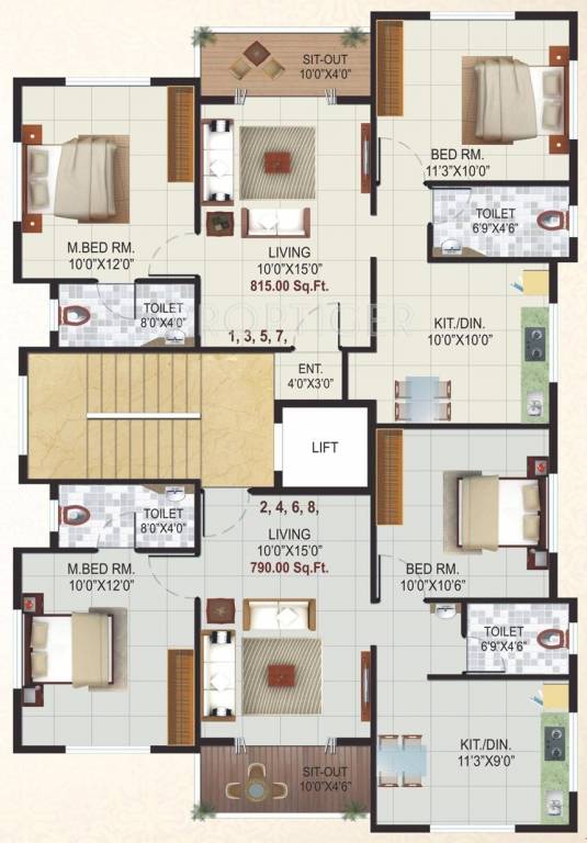Images for Cluster Plan of Rajashree Enclave